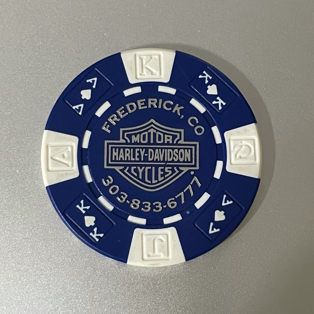 Harley Davidson poker chip Frederick CO